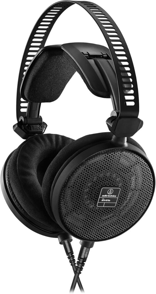 Audio-Technica ATH-R70x Professional Open-Back Reference Headphones, Black