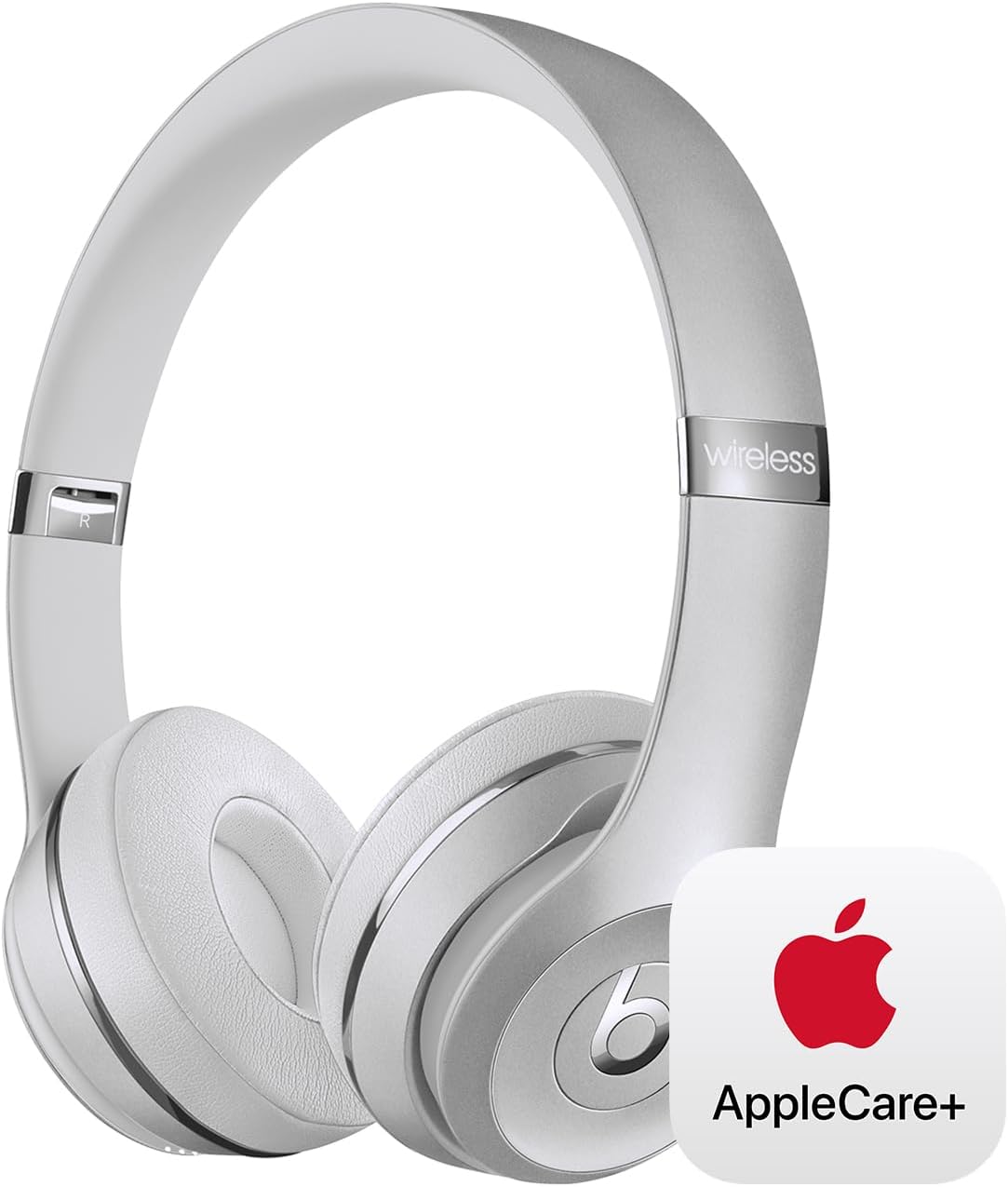 Beats Solo3 Wireless Headphones - Silver(Latest Model) with AppleCare+ (2 Years)