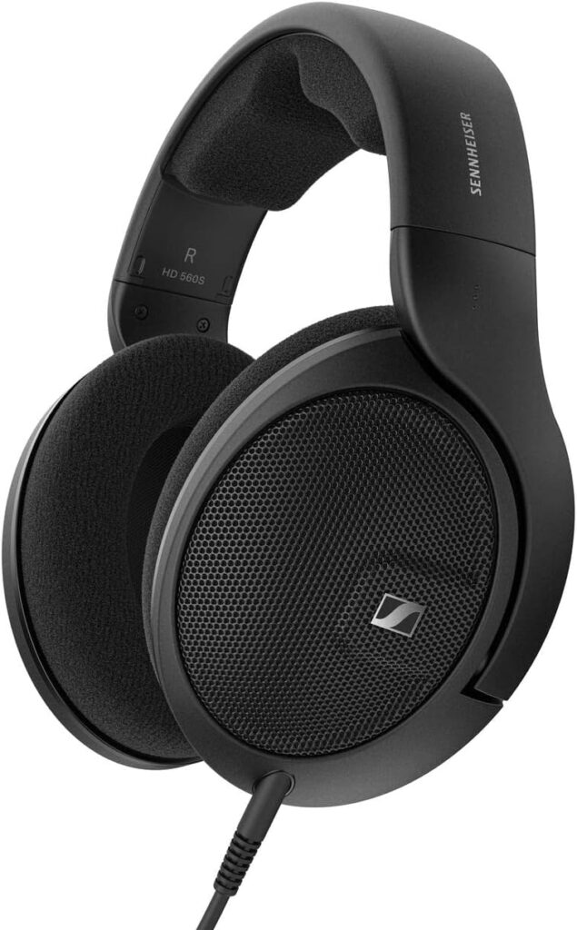 Sennheiser Consumer Audio HD 560 S Over-The-Ear Audiophile Headphones - Neutral Frequency Response, E.A.R. Technology for Wide Sound Field, Open-Back Earcups, Detachable Cable, (Black) (HD 560S)