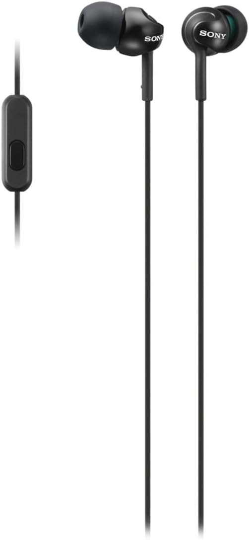 Sony Deep Bass Wired Earphones with Smartphone Control and Mic - Metallic Black